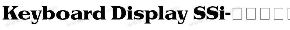 Keyboard Display SSi字体转换